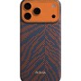 Карбонов Калъф с MagSafe Pitaka Edge Breath of Veins за iPhone 17 Pro Max – Burning Orange