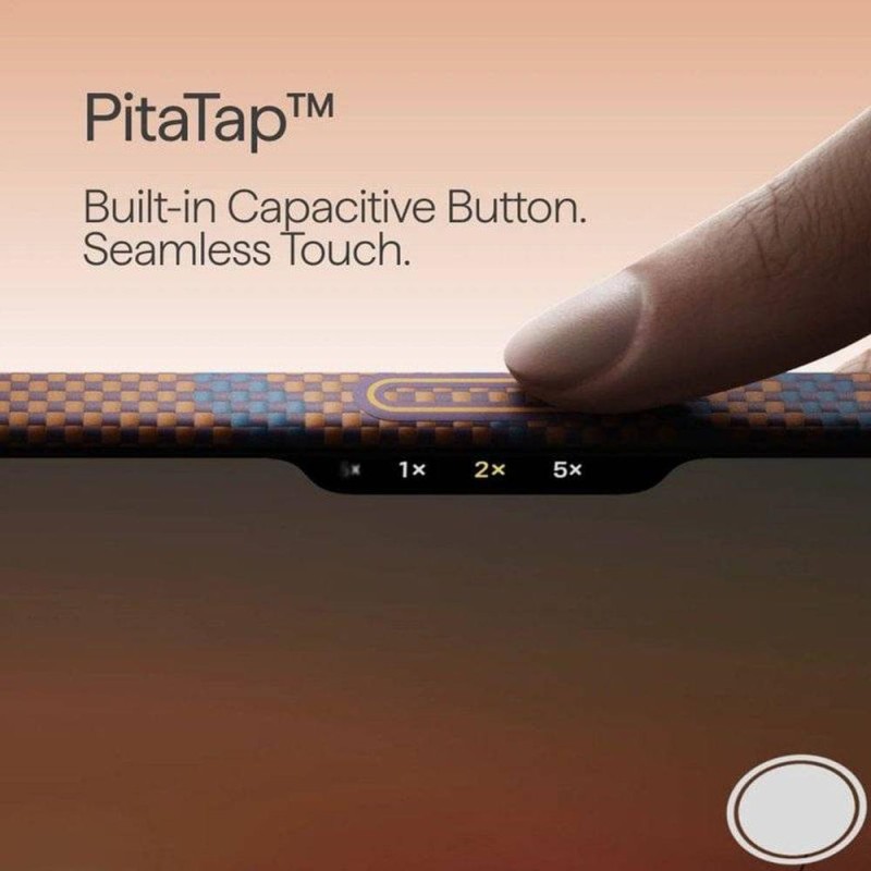 Карбонов Калъф с MagSafe Pitaka Edge Breath of Veins за iPhone 17 Pro Max – Burning Orange - Смарт джаджи Карбонов Калъф с MagSafe Pitaka Edge Breath of Veins за iPhone 17 Pro Max – Burning Orange -