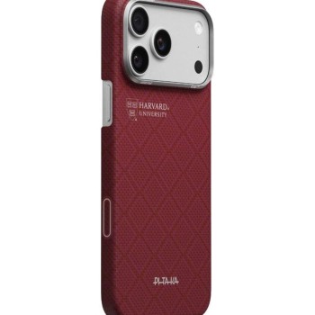 Карбонов Калъф с MagSafe Pitaka Edge Harvard Case за iPhone 17 Pro – Crimson