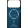 Карбонов Калъф с MagSafe Pitaka Edge Harvard Case за iPhone 17 Pro – Crimson -