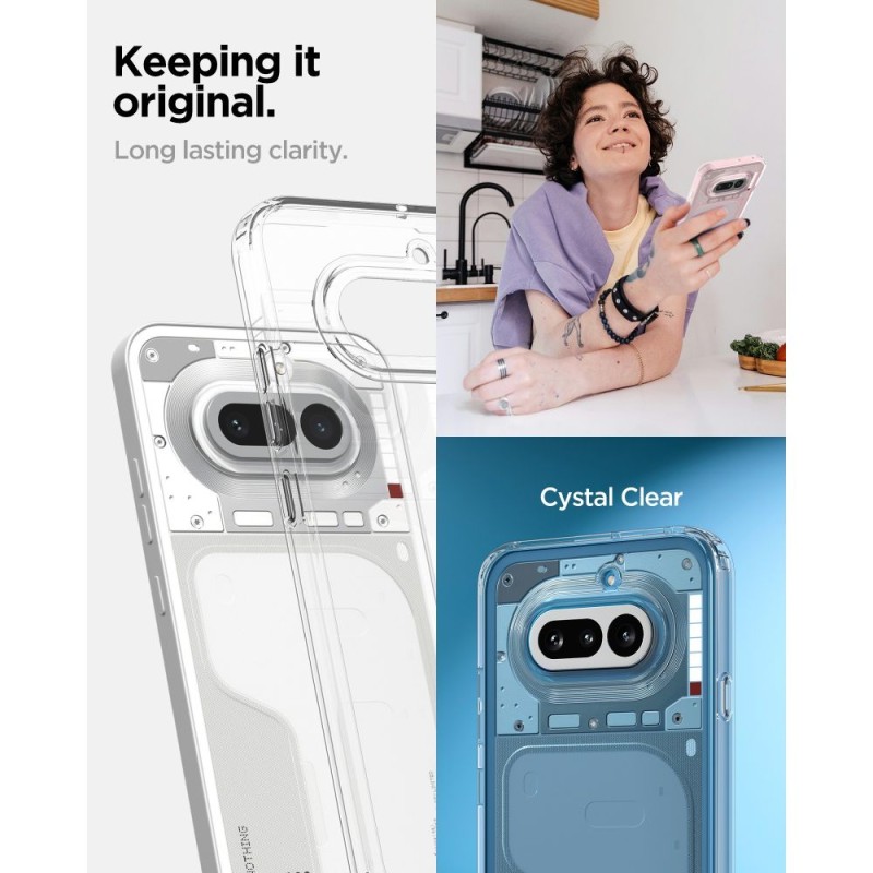 Прозрачен Кейс Spigen Ultra Hybrid за Nothing Phone 4a – Crystal Clear - SPIGEN ULTRA HYBRID NOTHING PHONE 4A