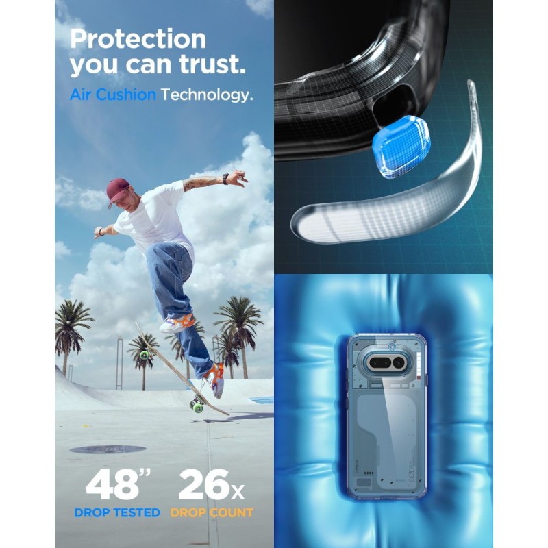 Прозрачен Кейс Spigen Ultra Hybrid за Nothing Phone 4a – Crystal Clear - SPIGEN ULTRA HYBRID NOTHING PHONE 4A