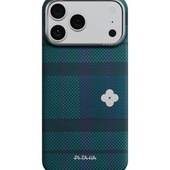 Magsafe Калъф за iPhone 17 Pro Max, Pitaka Edge Flora in Grid Case Forest Dawn Magsafe Калъф за iPhone 17 Pro Max, Pitaka Edge Flora in Grid Case Forest Dawn