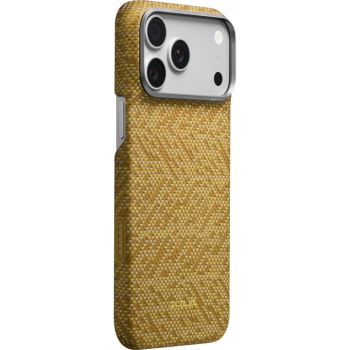 Карбонов Калъф с MagSafe Pitaka Edge Case Wind Over Wheat за iPhone 18 Pro Max  / 17 Pro Max – Golden Drift 01