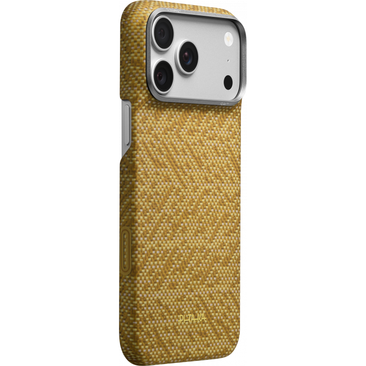Карбонов Калъф с MagSafe Pitaka Edge Case Wind Over Wheat за iPhone 18 Pro Max  / 17 Pro Max – Golden Drift 01 -