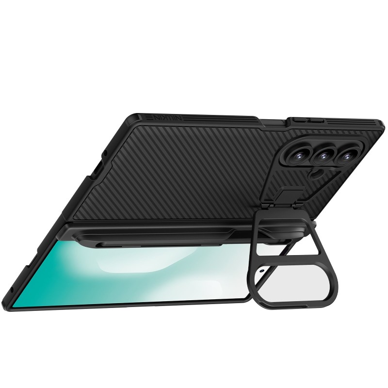 Удароустойчив Калъф Nillkin CamShield Prop за Samsung Galaxy Z Fold 7 – Сгъваем Капак за Камера / Стойка и Място за S Pen - Смарт джаджи Удароустойчив Калъф Nillkin CamShield Prop за Samsung Galaxy Z Fold 7 – Сгъваем Капак за Камера / Стойка и Място за S Pen -