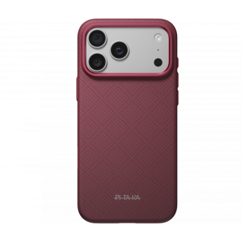Карбонов Калъф с MagSafe Pitaka Summa Case за iPhone 18 Pro – Burgundy (Argyle) 03 Карбонов Калъф с MagSafe Pitaka Summa Case за iPhone 18 Pro – Burgundy (Argyle) 03