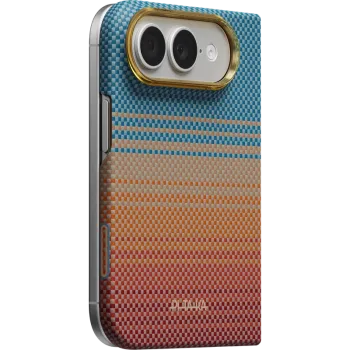 Карбонов Калъф с MagSafe Pitaka Edge Case Over the Horizon 2.0 за iPhone Duo – Sunset