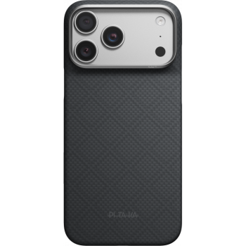 Карбонов Калъф с MagSafe Pitaka Edge Case за iPhone 18 Pro – Lava Black (Argyle) 01