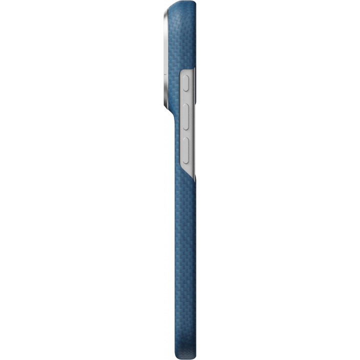 Карбонов Калъф с MagSafe Pitaka Edge Case за iPhone 18 Pro Max – Abyss Blue (Argyle) 03 -