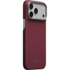 Карбонов Калъф с MagSafe Pitaka Edge Case за iPhone 18 Pro Max – Burgundy (Argyle) 02