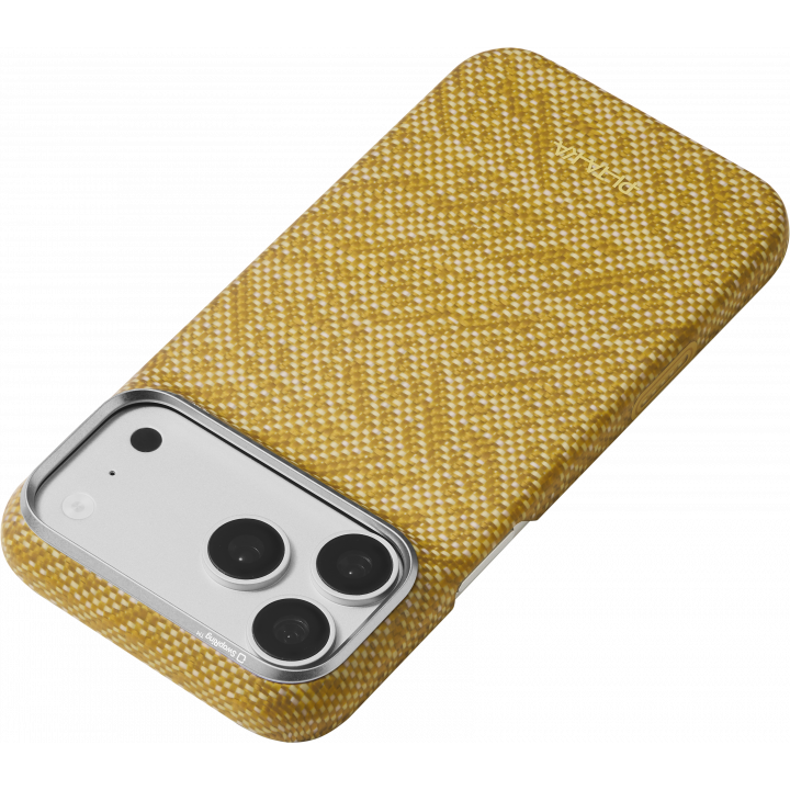 Карбонов Калъф с MagSafe Pitaka Edge Case Wind Over Wheat за iPhone 18 Pro Max  / 17 Pro Max – Golden Drift 01 -
