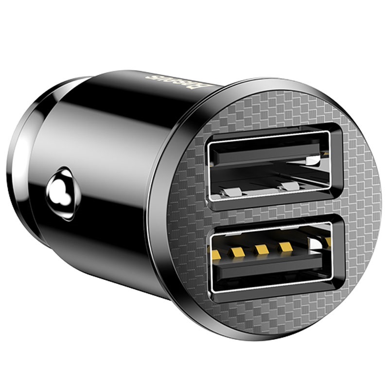 12V BASEUS 15.5W, 2xUSB-A, 3.1A, Grain Car (CCALL-ML01) - Зарядно за кола 12V BASEUS 15.5W, 2xUSB-A, 3.1A, Grain Car (CCALL-ML01) - 12V BASEUS 15.5W, 2xUSB-A, 3.1A, Grain Car (CCALL-ML01)
