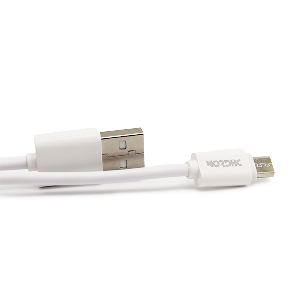 Кабел USB - Micro USB, NORDIC, 2.1A, 1м - Кабел USB - Micro USB Кабел USB - Micro USB, NORDIC, 2.1A, 1м - Кабел USB - Micro USB, NORDIC, 2.1A, 1м