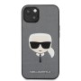 Karl Lagerfeld Saffiano Karl Head Leather Case - дизайнерски кожен кейс за iPhone 13 Pro