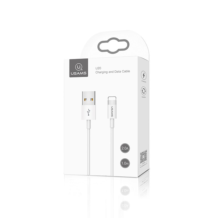 Кабел USB - Micro USB, USAMS, 2A, 1м, - Кабел USB - Micro USB, USAMS, 2A, 1м