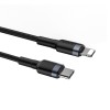Кабел Type-C - Lightning, BASEUS, 3A, 1м, 18W - Кабел Type-C - Lightning Кабел Type-C - Lightning, BASEUS, 3A, 1м, 18W - Кабел Type-C - Lightning, BASEUS, 3A, 1м, 18W