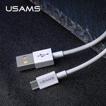 Кабел USB - Micro USB, USAMS, 2A, 1м,