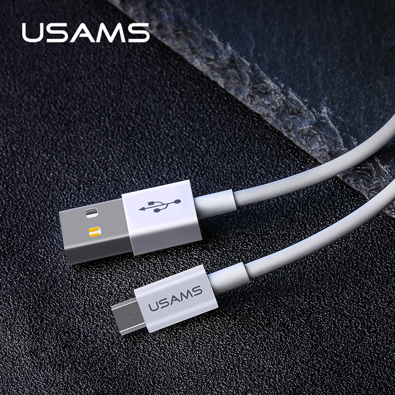 Кабел USB - Micro USB, USAMS, 2A, 1м, - Кабел USB - Micro USB, USAMS, 2A, 1м