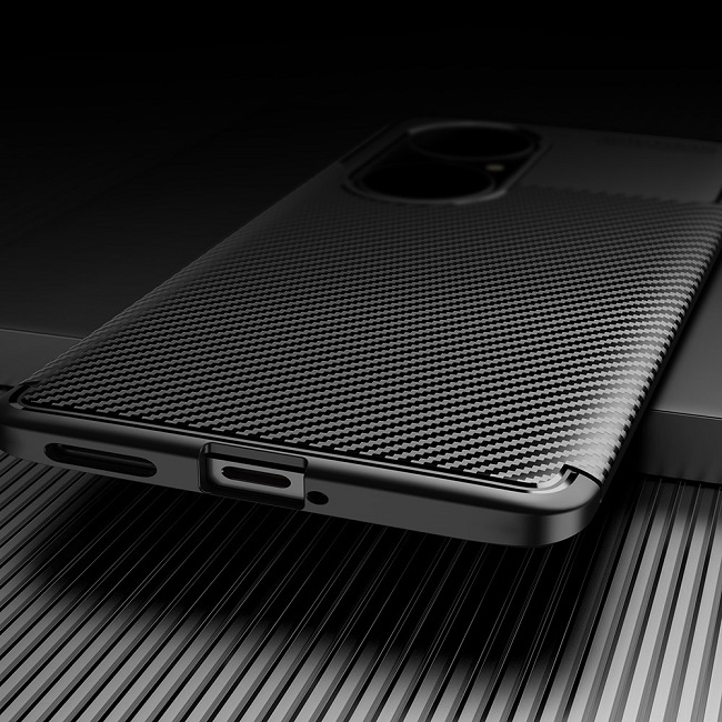 Силиконов калъф Business CARBON Huawei P50 Pro - Huawei P Силиконов калъф Business CARBON Huawei P50 Pro - Силиконов калъф Business CARBON Huawei P50 Pro