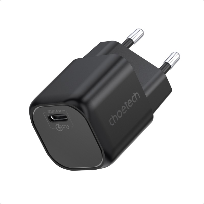 Бързо зарядно Choetech GaN USB charger Type C PD 30W - Зарядно за стена Бързо зарядно Choetech GaN USB charger Type C PD 30W - Бързо зарядно Choetech GaN USB charger Type C PD 30W