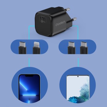 Бързо зарядно Choetech GaN USB charger Type C PD 30W