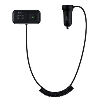 Baseus T-Typed S-16 Wireless MP3 Car Charger - блутут MP3 плеър и зарядно за кола за мобилни устройства