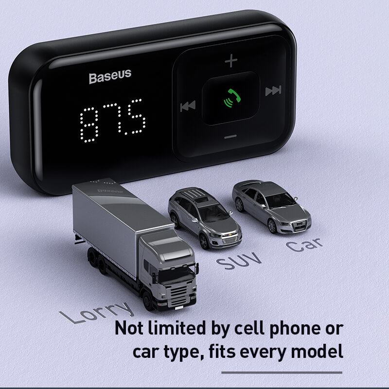 Baseus T-Typed S-16 Wireless MP3 Car Charger - блутут MP3 плеър и зарядно за кола за мобилни устройства - Зарядно за кола Baseus T-Typed S-16 Wireless MP3 Car Charger - блутут MP3 плеър и зарядно за кола за мобилни устройства - Baseus T-Typed S-16 Wireless MP3 Car Charger - блутут MP3 плеър