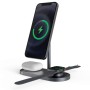 Безжично зарядно устройство TECH-PROTECT 3IN1 MAGNETIC MAGSAFE WIRELESS CHARGER,GREY