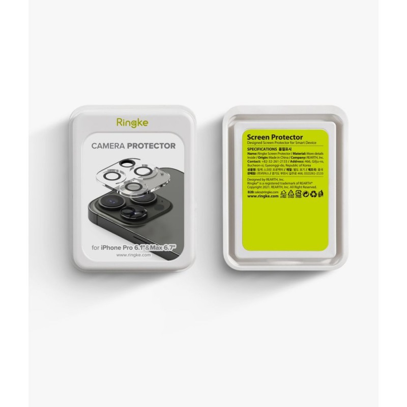 Комплект стъклени протектори за камера Ringke Protector, за iPhone 13 Pro / 13 Pro Max, 2 броя - iPhone 13/13Pro Комплект стъклени протектори за камера Ringke Protector, за iPhone 13 Pro / 13 Pro Max, 2 броя - Комплект стъклени протектори за камера Ringke Protector, за iPho