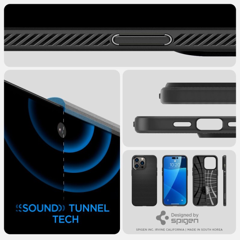 Противоударен Калъф за iPhone 14 Pro, SPIGEN Liquid Air Case,Черен - iphone 14 Pro Противоударен Калъф за iPhone 14 Pro, SPIGEN Liquid Air Case,Черен - Противоударен Калъф за iPhone 14 Pro, SPIGEN Liquid Air Case,Чер
