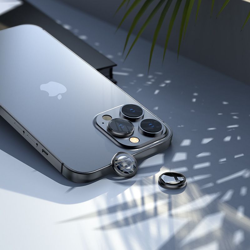 Протектор за Камерата на iPhone 13 Pro/13 Pro Max, HOFI Cam Glass, Черен - iPhone 13/13Pro Протектор за Камерата на iPhone 13 Pro/13 Pro Max, HOFI Cam Glass, Черен - Протектор за Камерата на iPhone 13 Pro/13 Pro Max, HOFI Cam Glas