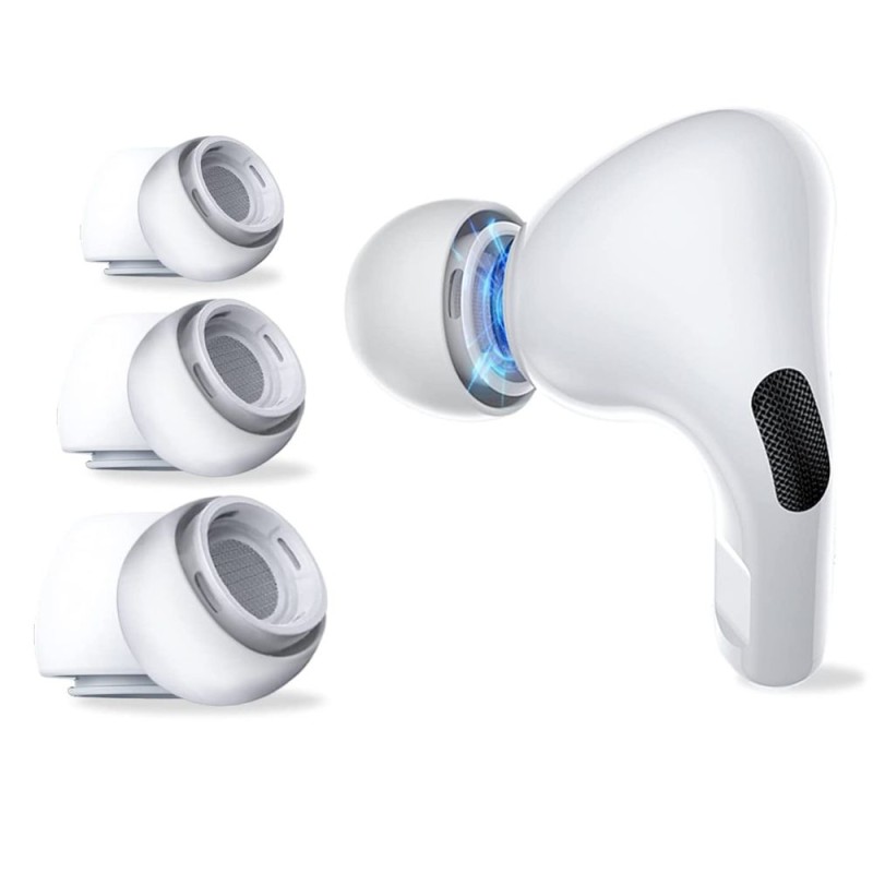 Силиконови тапички TECH-PROTECT EAR TIPS 3-PACK APPLE AIRPODS PRO WHITE - Смарт джаджи Силиконови тапички TECH-PROTECT EAR TIPS 3-PACK APPLE AIRPODS PRO WHITE - Силиконови тапички TECH-PROTECT EAR TIPS 3-PACK APPLE AIRPODS PR
