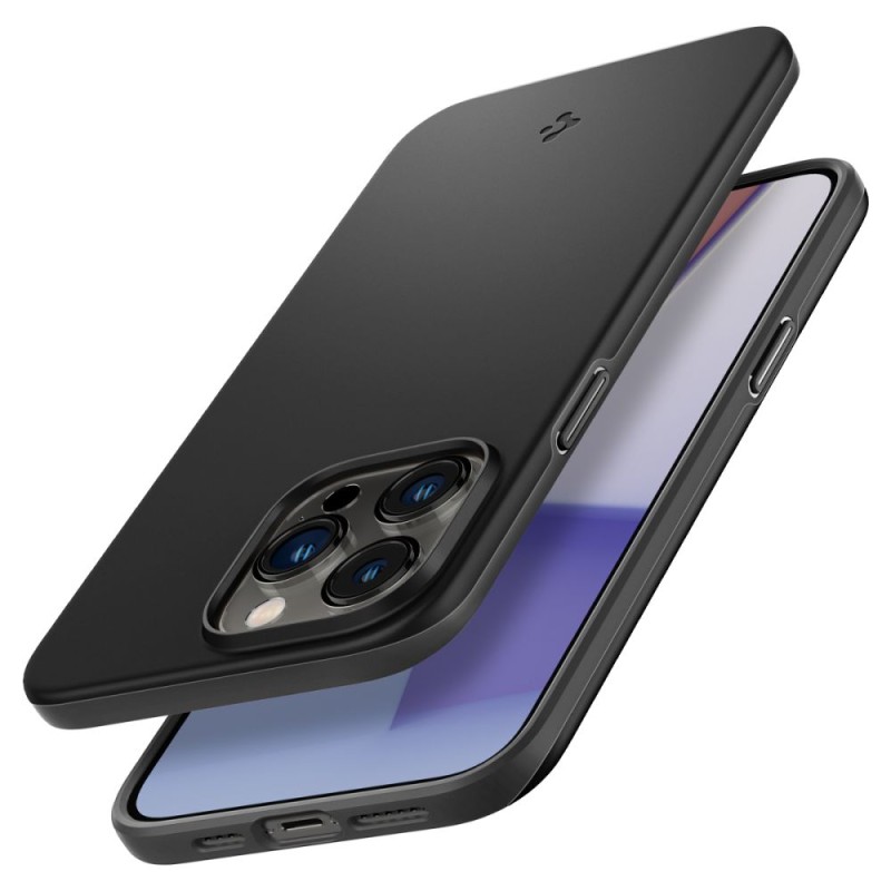 Противоударен Калъф за Spigen Thin Fit iPhone 14 Pro Max Black - iPhone 14 Pro Max Противоударен Калъф за Spigen Thin Fit iPhone 14 Pro Max Black - Противоударен Калъф за Spigen Thin Fit iPhone 14 Pro Max Black