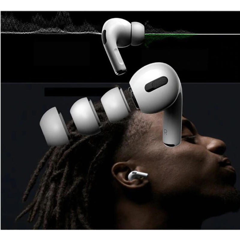 Силиконови тапички TECH-PROTECT EAR TIPS 3-PACK APPLE AIRPODS PRO WHITE - Смарт джаджи Силиконови тапички TECH-PROTECT EAR TIPS 3-PACK APPLE AIRPODS PRO WHITE - Силиконови тапички TECH-PROTECT EAR TIPS 3-PACK APPLE AIRPODS PR