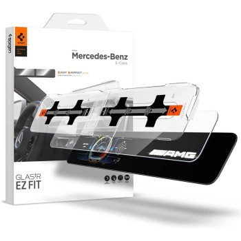 Spigen Tempered Glass GLAS.tR EZ Fit - висококачествено стъкло за дисплея на мултимедията на MERCEDES E-CLASS 2020 / 2021(прозрачно)