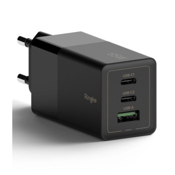 Зарядно устройство RINGKE GAN 3-PORT NETWORK CHARGER 65W BLACK