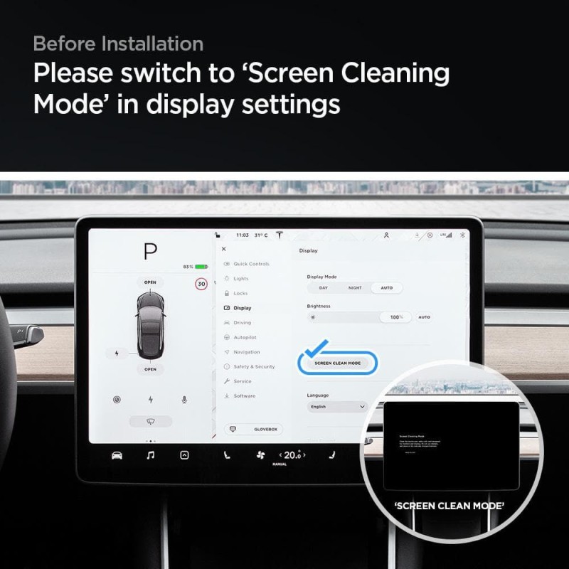 Spigen Tempered Glass GLAS.tR EZ Fit - висококачествено стъкло за дисплея на мултимедията на TESLA MODEL Y / 3(прозрачно) - Протектори Spigen Tempered Glass GLAS.tR EZ Fit - висококачествено стъкло за дисплея на мултимедията на TESLA MODEL Y / 3(прозрачно) - Spigen Tempered Glass GLAS.tR EZ Fit - висококачествено стъкло з