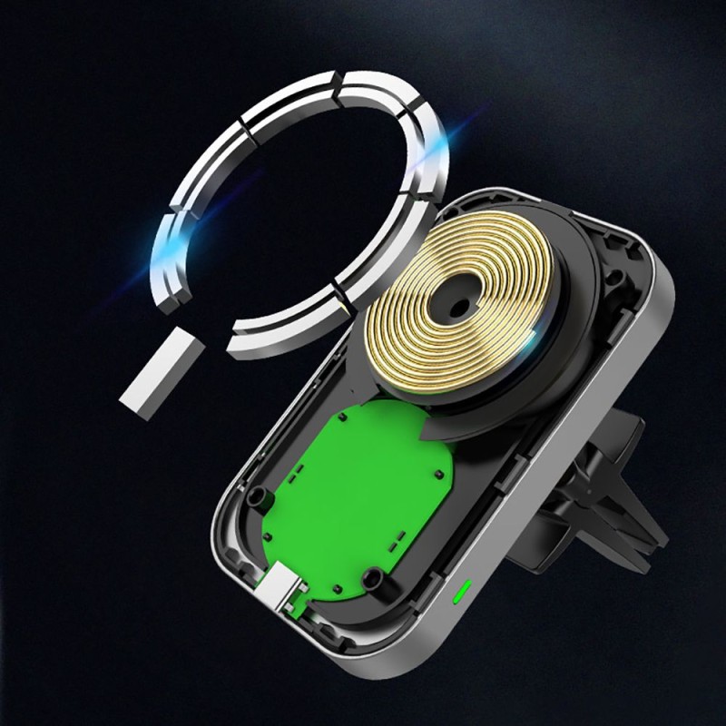 Безжично зарядноTech-Protect CW19 Magnetic Magsafe със стойка за кола - Wireless Безжично зарядноTech-Protect CW19 Magnetic Magsafe със стойка за кола - Безжично зарядноTech-Protect CW19 Magnetic Magsafe със стойка за