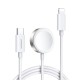 Joyroom USB Type C 20W PD кабел с индуктивно зарядно за Apple Watch 1.5m
