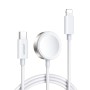Joyroom USB Type C 20W PD кабел с индуктивно зарядно за Apple Watch 1.5m