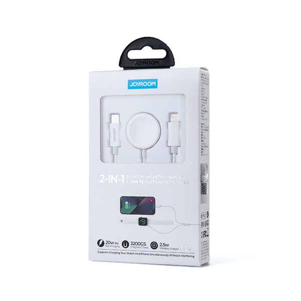 Joyroom USB Type C 20W PD кабел с индуктивно зарядно за Apple Watch 1.5m - Wireless Joyroom USB Type C 20W PD кабел с индуктивно зарядно за Apple Watch 1.5m - Joyroom USB Type C 20W PD кабел с индуктивно зарядно за Apple Wa