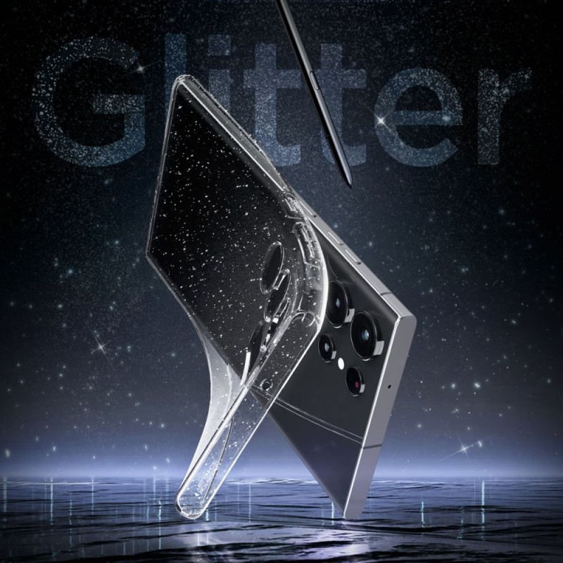 Блестящ калъф за Samsung Galaxy S23 Ultra Spigen Liquid Crystal Glitter - Samsung S Блестящ калъф за Samsung Galaxy S23 Ultra Spigen Liquid Crystal Glitter - Блестящ калъф за Samsung Galaxy S23 Ultra Spigen Liquid Crystal