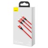 Baseus Rapid 3in1 USB Cable - универсален USB-C кабел с Lightning, microUSB и USB-C конектори (150 см) - Кабел Type-C - Lightning Baseus Rapid 3in1 USB Cable - универсален USB-C кабел с Lightning, microUSB и USB-C конектори (150 см) - Baseus Rapid 3in1 USB Cable - универсален USB-C кабел с Lightnin