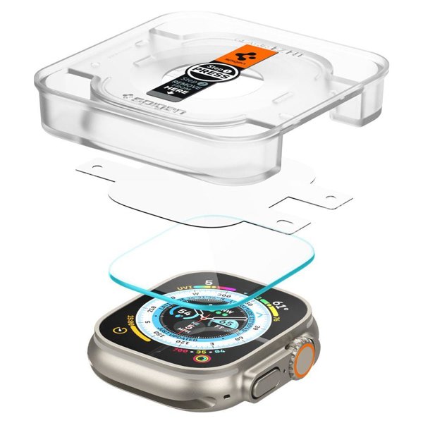 Spigen протектор за Apple Watch Ultra 49mm, прозрачен, 2 броя - Apple Spigen протектор за Apple Watch Ultra 49mm, прозрачен, 2 броя - Spigen протектор за Apple Watch Ultra 49mm, прозрачен, 2 броя