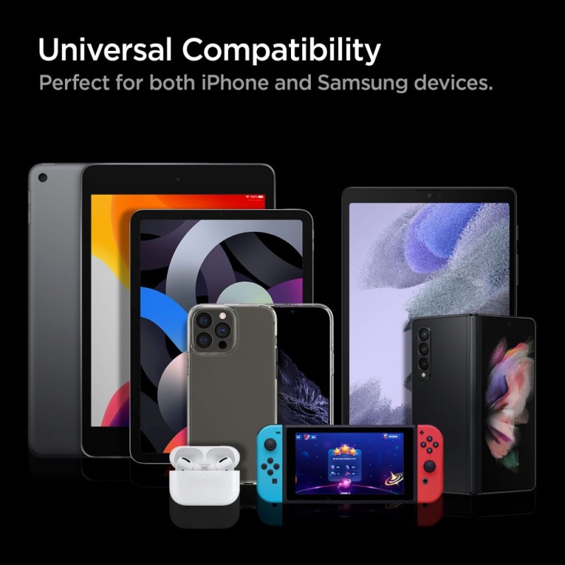 Бързо зарядно за IOS и Android с USB-C 27W от Spigen - Зарядно за стена Бързо зарядно за IOS и Android с USB-C 27W от Spigen - Бързо зарядно за IOS и Android с USB-C 27W от Spigen
