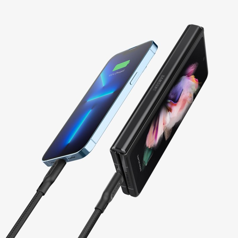 Бързо зарядно за IOS и Android с USB-C 27W от Spigen - Зарядно за стена Бързо зарядно за IOS и Android с USB-C 27W от Spigen - Бързо зарядно за IOS и Android с USB-C 27W от Spigen
