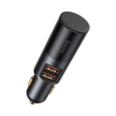 Baseus Cigarette Lighter -бързо зарядно за кола с 2xUSB изходи и извод за запалка - Зарядно за кола Baseus Cigarette Lighter -бързо зарядно за кола с 2xUSB изходи и извод за запалка - Baseus Cigarette Lighter -бързо зарядно за кола с 2xUSB изходи и