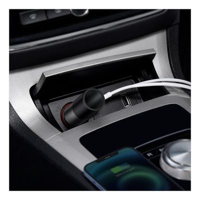 Baseus Cigarette Lighter -бързо зарядно за кола с 2xUSB изходи и извод за запалка - Зарядно за кола Baseus Cigarette Lighter -бързо зарядно за кола с 2xUSB изходи и извод за запалка - Baseus Cigarette Lighter -бързо зарядно за кола с 2xUSB изходи и