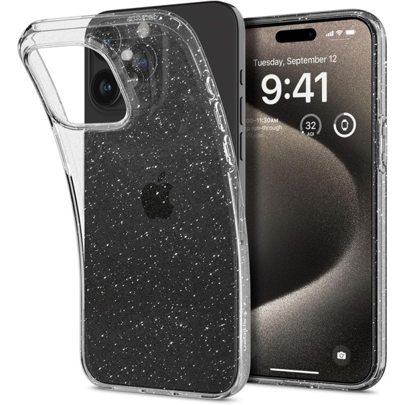 Блестящ Калъф за iPhone 15 Pro Max, SPIGEN Liquid Crystal Glitter Case - iPhone 15 Pro max Блестящ Калъф за iPhone 15 Pro Max, SPIGEN Liquid Crystal Glitter Case - Блестящ Калъф за iPhone 15 Pro Max, SPIGEN Liquid Crystal Glitte